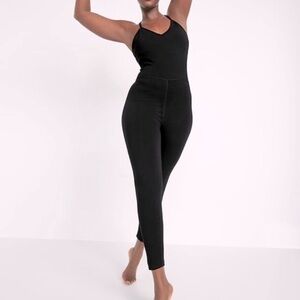 Black body suit Athletic with adjustable straps